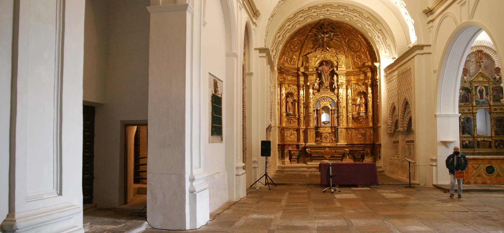 Interior de la iglesia de San esteban que ahora puede recorrerse en visitas turísticas guiadas.