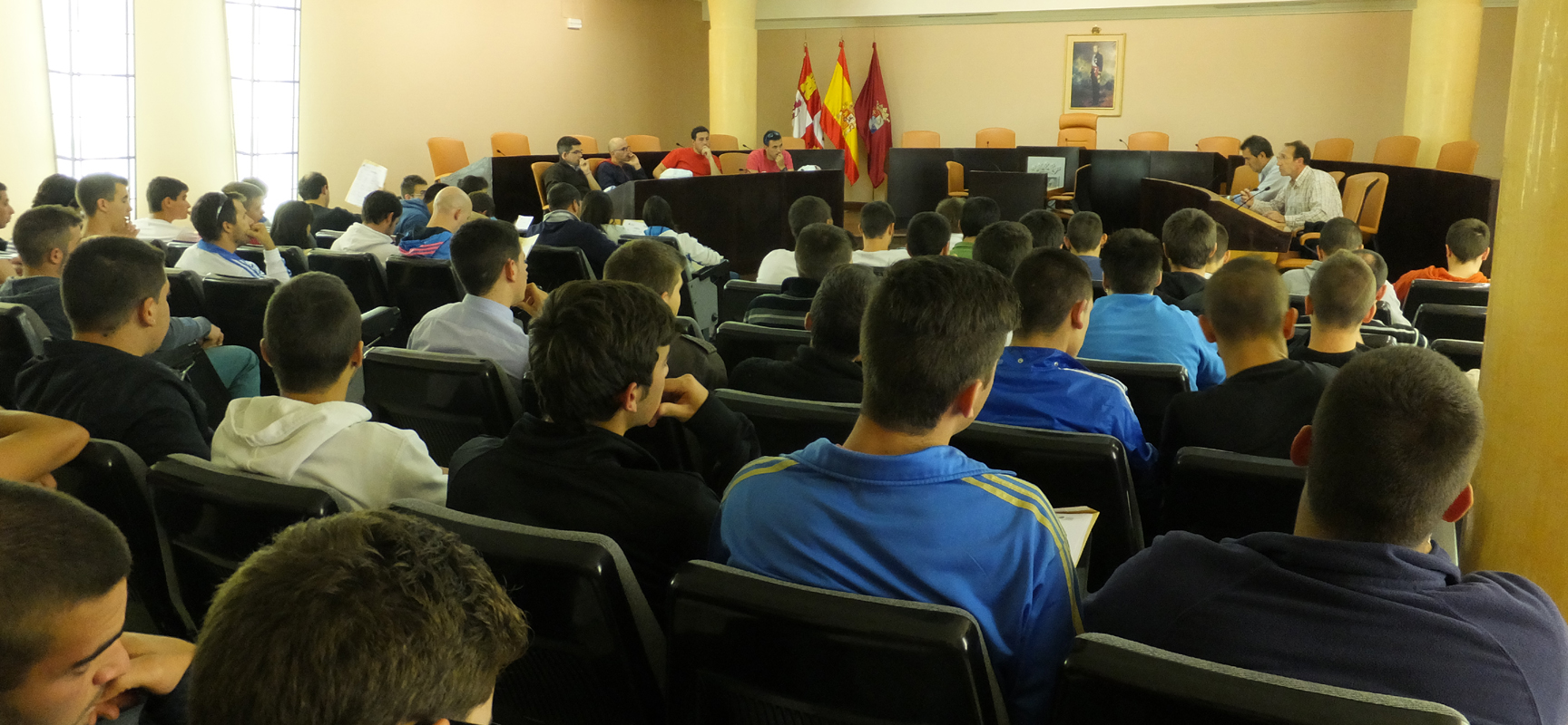 Reunión de coordinación del torneo en la Diputación.