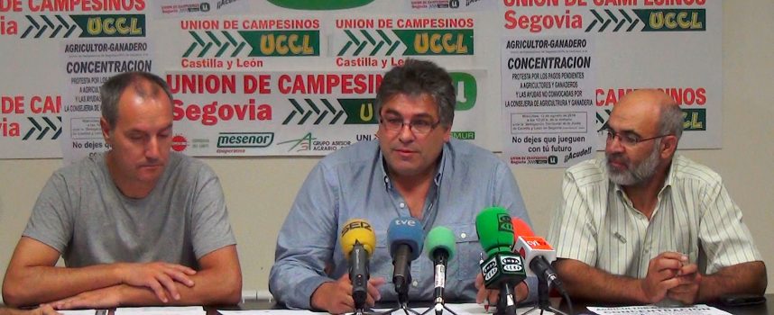 UCCL Segovia convoca mañana una concentración para reclamar las ayudas pendientes a agricultores y ganaderos