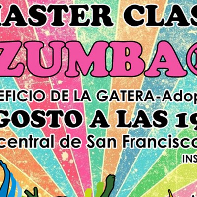 Master Class de Zumba solidaria a beneficio de La Gatera en la nave central de San Francisco