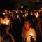 Centenares de antorchas iluminaron la pradera en la víspera de la Romería de El Henar
