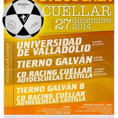 El CD Racing Cuéllar organiza mañana un torneo benéfico de fútbol sala