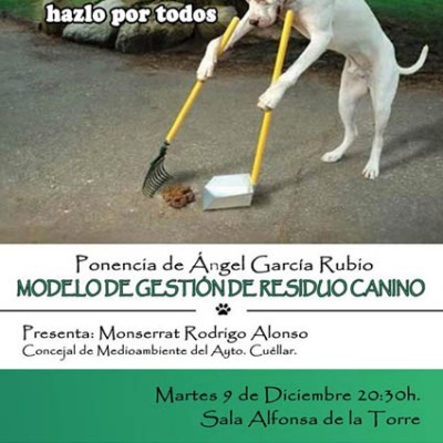 La gestión de los resíduos caninos centrará hoy una ponencia en Alfonsa de la Torre