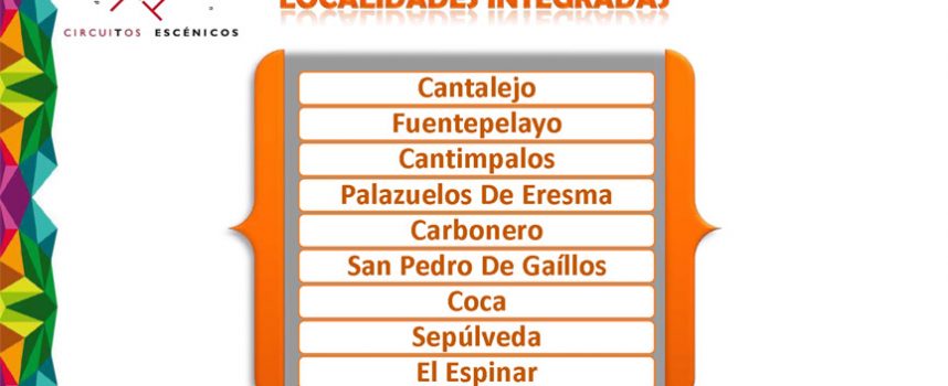 Carbonero, Cantalejo, Coca y Fuentepelayo acogerán actuaciones de la Red regional de Circuitos Escénicos