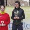 Roberto Bazan y Marta Vírseda, ganadores en la categoría absoluta de la IV Carrera Popular Murallas de Cuéllar