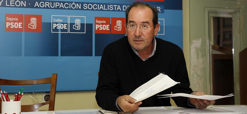 El procurador socialista y concejal del Ayuntamiento de Cuéllar Octavio Cantalejo.