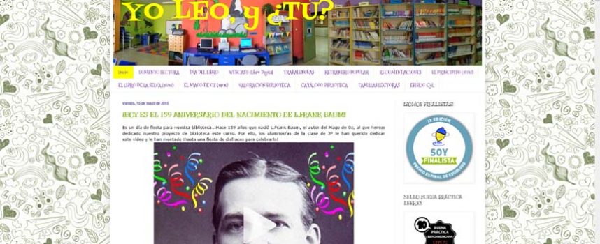 El blog de la biblioteca de San Gil “Yo leo, y ¿tú?” ganador de un premio Espiral Educablogs