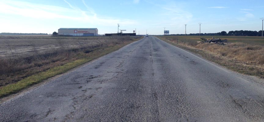 Tramo de la carretera afectado por las obras.