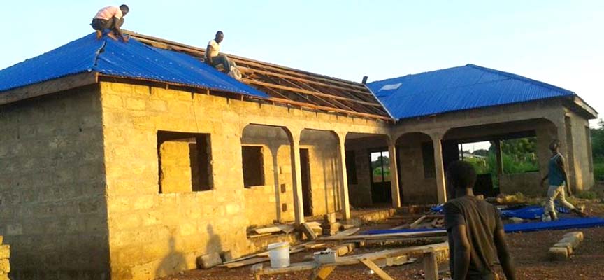 Estado actual de la escuela en Ghana.