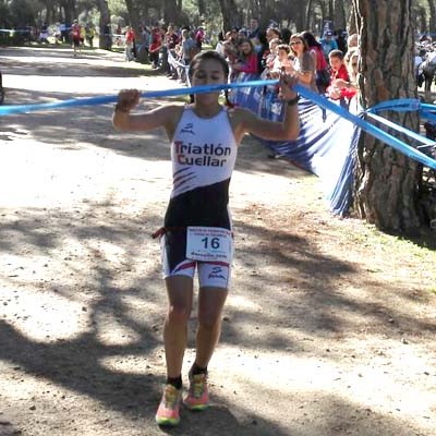 La cuellarana Marina Muñoz ganadora femenina del XV Duatlón de Bicicleta de Montaña de Valladolid