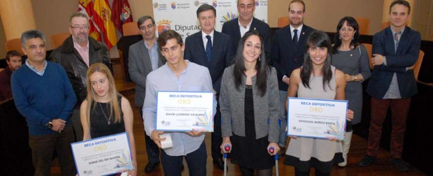 Una veintena de deportistas de la comarca reciben becas de la Diputación Provincial