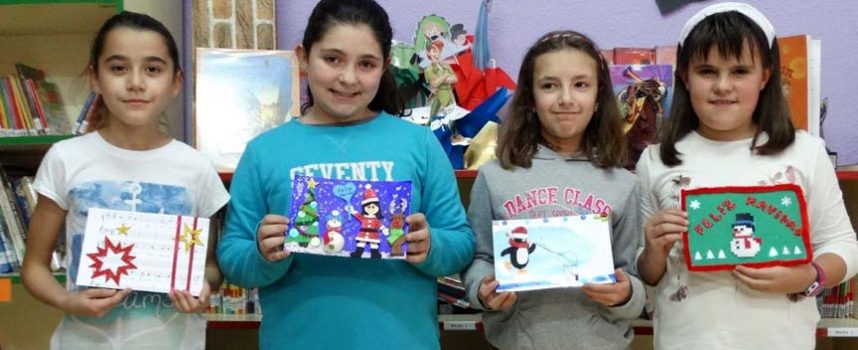 Haizea Martín ganadora del concurso de postales navideñas del colegio San Gil