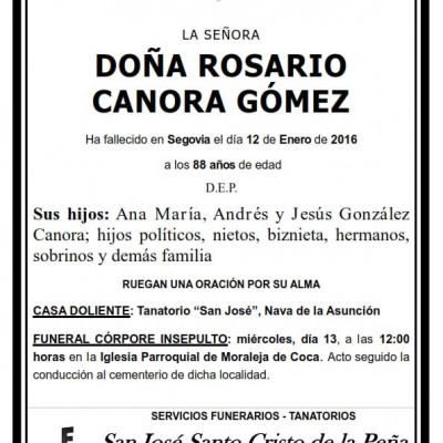 Rosario Canora Gómez