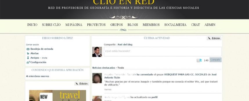 Clío en Red: una red social para profesores de Geografía e Historia gestionada desde la comarca cuellarana