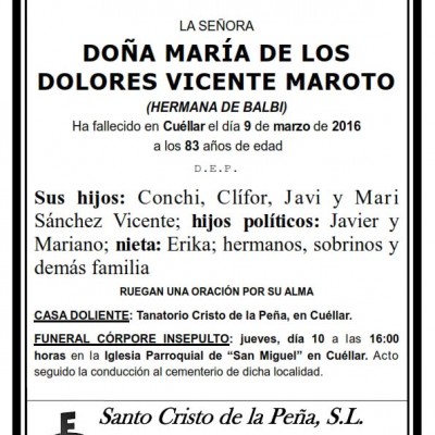 María de los Dolores Vicente Maroto