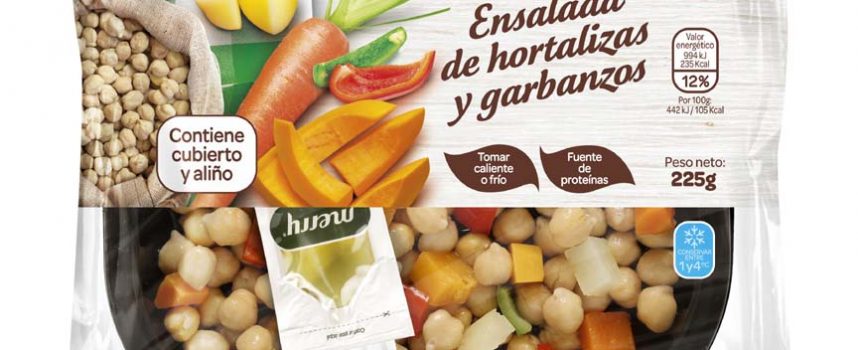 Huercasa lanza al mercado ensaladas de legumbres con hortalizas