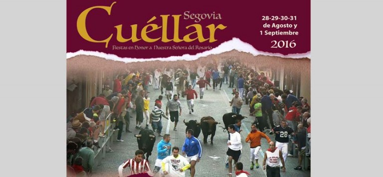 Una fotografía del cuellarano Fidel Magdaleno ilustra el cartel de las fiestas de Cuéllar de 2016