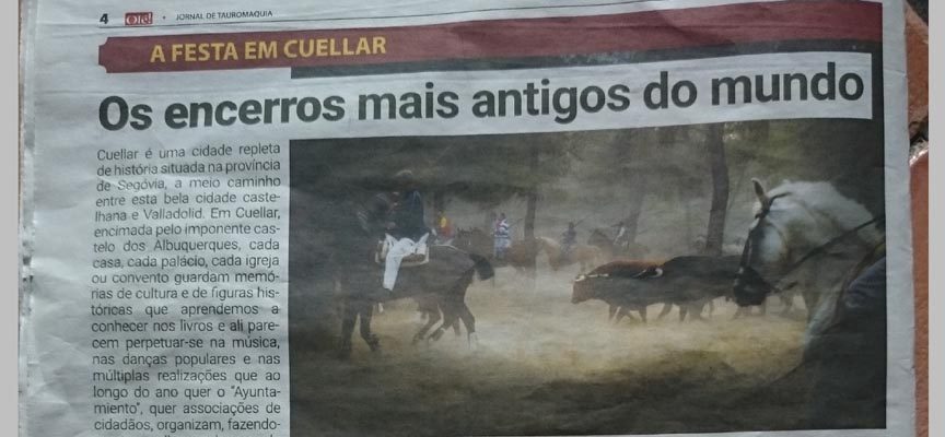 Luis Capucha elogia las fiestas de la villa en un semanal taurino portugués