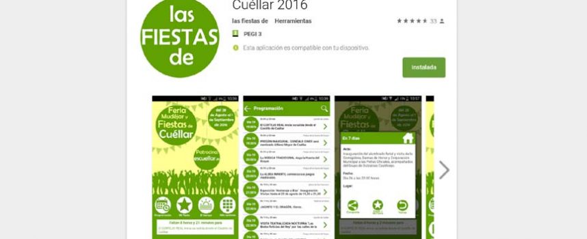 EsCuellar ya tiene disponible la aplicación gratuita con toda la programación de `Cuéllar Mudéjar´ y las fiestas de 2016