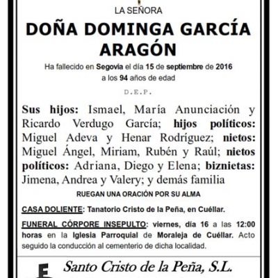 Dominga García Aragón