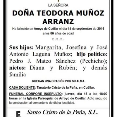 Teodora Muñoz Arranz