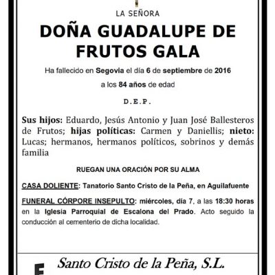 Guadalupe de Frutos Gala