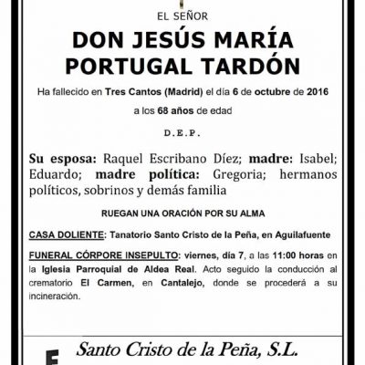 Jesús María Portugal Tardón
