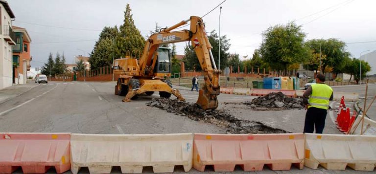 Comienzan las obras del colector de la carretera de El Henar