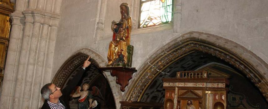 La parroquia restaurará las imágenes de la virgen del Rosario y San Miguel