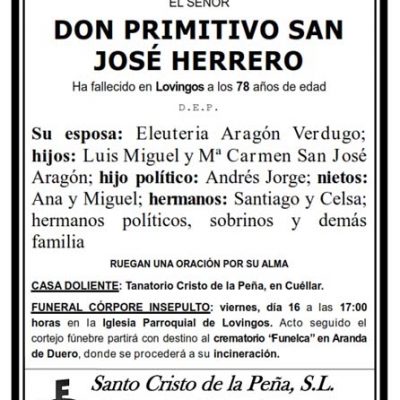 Primitivo San José Herrero