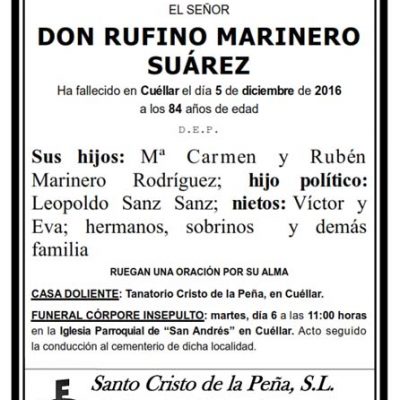 Rufino Marinero Suárez