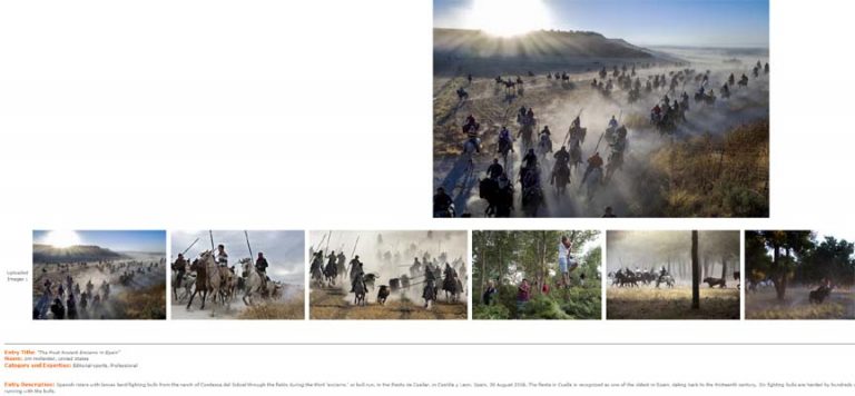 Jim Hollander recibe un bronce en los ‘Tokio International Photo Awards’ por un reportaje sobre los encierros de Cuéllar