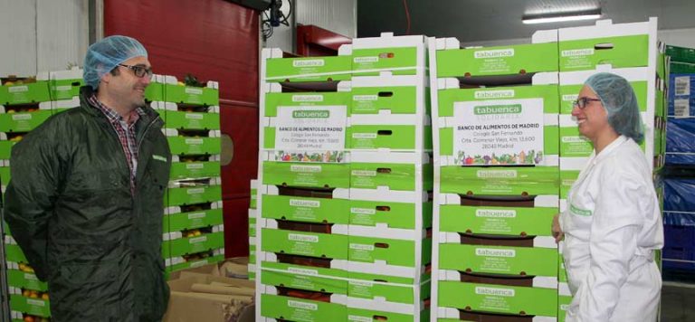 Tabuenca dona 23.000 kilos de verduras a la Federación Española de Bancos de Alimentos