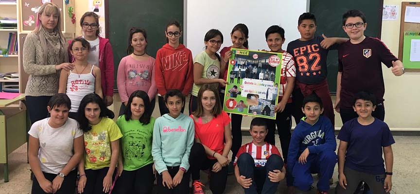 Los alumnos de 5º del colegio San Gil ganadores de la fase provincial del concurso escolar de la ONCE
