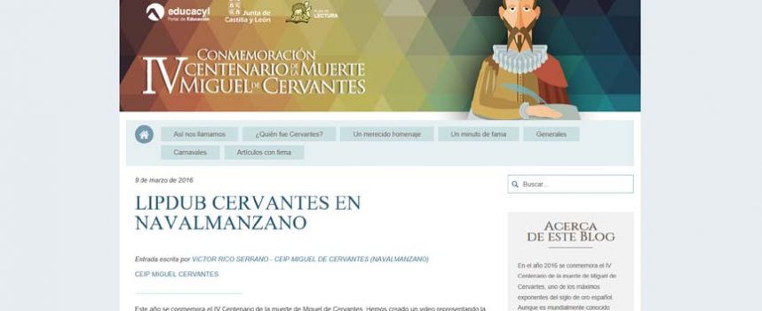 El colegio de Navalmanzano, entre los centros educativos premiados por fomentar el conocimiento de Miguel de Cervantes