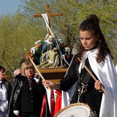 La Virgen de la Compasión abre hoy las procesiones en Cuéllar