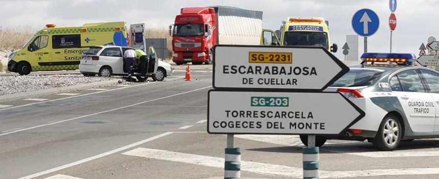 El PSOE exige a la Junta medidas urgentes para terminar con la siniestrabilidad en la carretera de Cuéllar a Campaspero