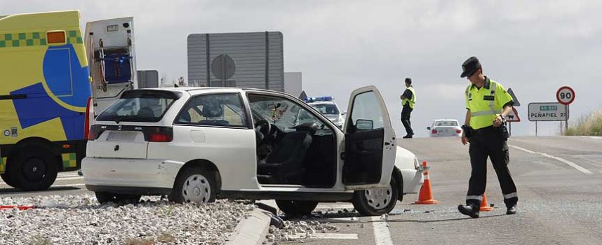 Nuevo accidente en el cruce de la carretera de Peñafiel