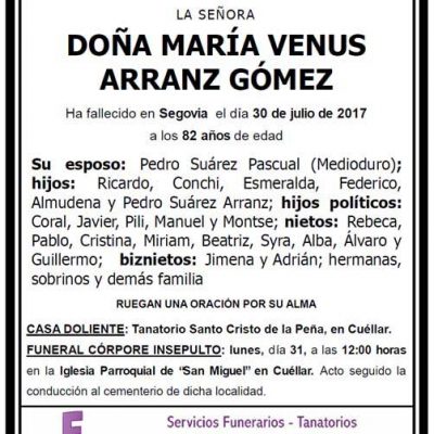 María Venus Arranz Gómez