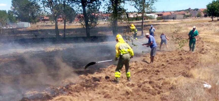 La Junta alerta a la población del incremento del riesgo de incendios forestales y agrícolas por la ola de calor