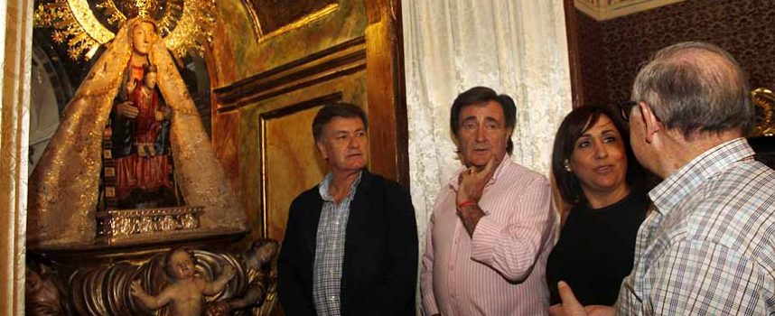 El presidente de la Diputación visita el Santuario de El Henar en los días previos a la romería popular