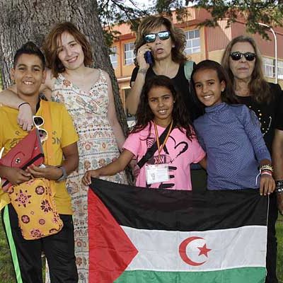 Los niños saharauis dejan la comarca para regresar a los campamentos del Sáhara