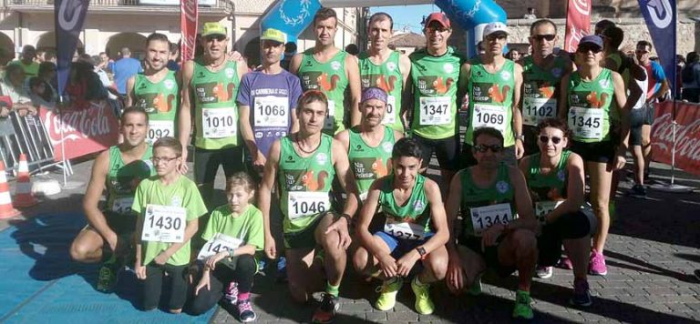 Atletismo Cuéllar tiñó de verde los 21,97 km de la Media Maratón de Cantalejo