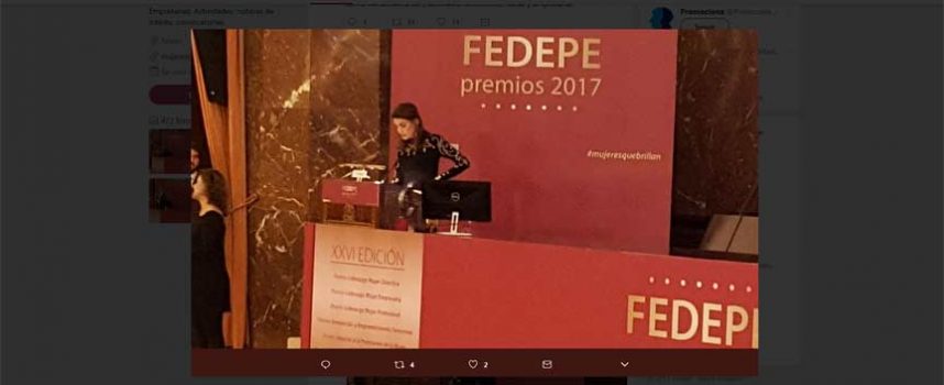 Rebeca Minguela, premio FEDEPE a la Innovación y emprendimiento femenino