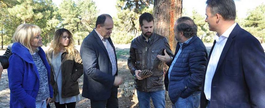 Luis Tudanca reclama más medios e inversión en la lucha contra los incendios forestales en su visita al entorno de Cantalejo