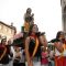 Danzas a la Virgen del Rosario en su procesión hasta la Capilla de Santo Tomé