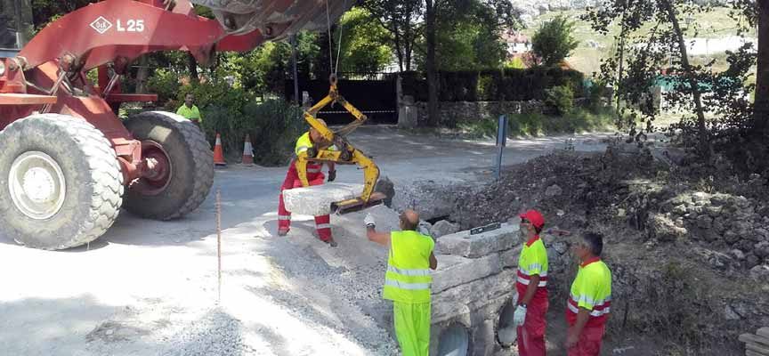 La Diputación realiza obras de ampliación de la calzada en la carretera de Vegafría a Membibre de la Hoz