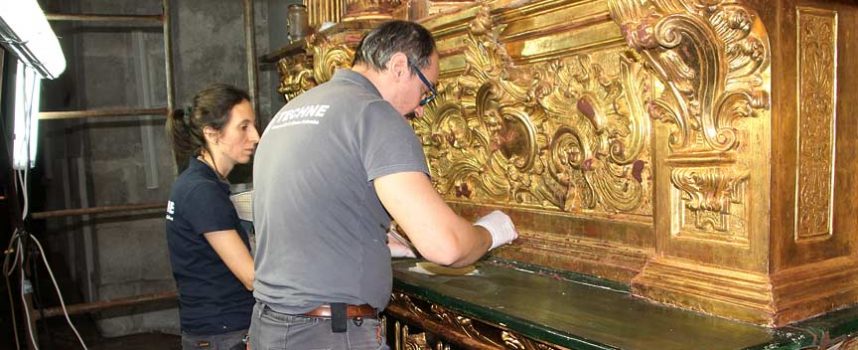 El Santuario de El Henar restaura el retablo de la Virgen del Carmen