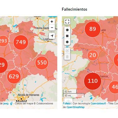 Las altas hospitalarias por la COVID-19 en Segovia superan  en un 151% a los nuevos casos