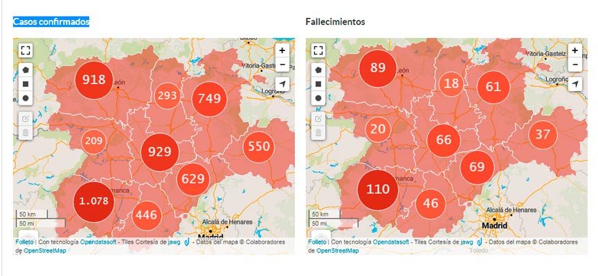 Las altas hospitalarias por la COVID-19 en Segovia superan  en un 151% a los nuevos casos